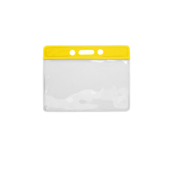 Bilde av Card holder/carrying case soft plastic 86 x 54 mm. yellow top/clear (horizontal/landscape). 60270317 (DE,SE,NO,FI,RO,PL)