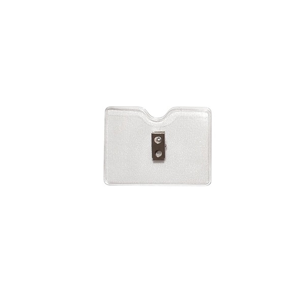 Bilde av Cardholder/carrying case soft plastic alligator clips mounted 86 x 54 mm clearfront (horizontal/landscape). 60270139 (DE,SE,NO,FI,RO,PL)