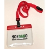 Bilde av Card holder / carrying case soft plastic 86 x 54 mm. red top / clear with a red lanyard. (60270315/60270305)+60270545 (DE,SE,NO,FI,RO,PL)